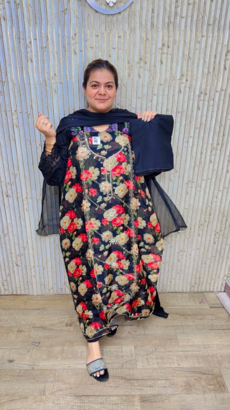 designer pure muslin cotton suit ccc589