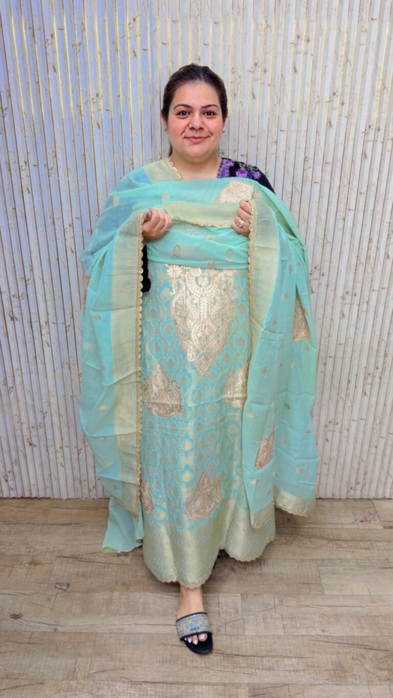 designer pure muslin cotton suit ccc589