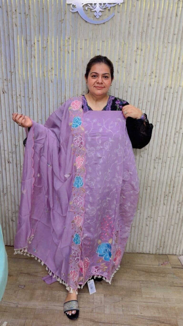 designer pure muslin cotton suit ccc589