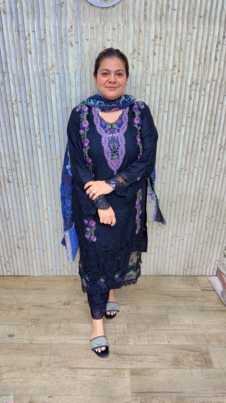 designer pure muslin cotton suit ccc589