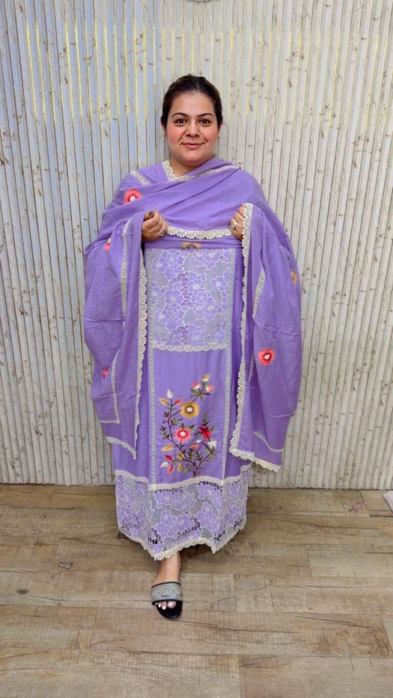 designer pure muslin cotton suit ccc589