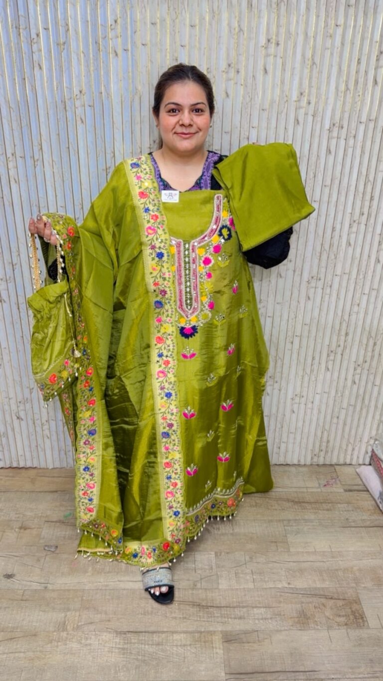 designer pure muslin cotton suit ccc589