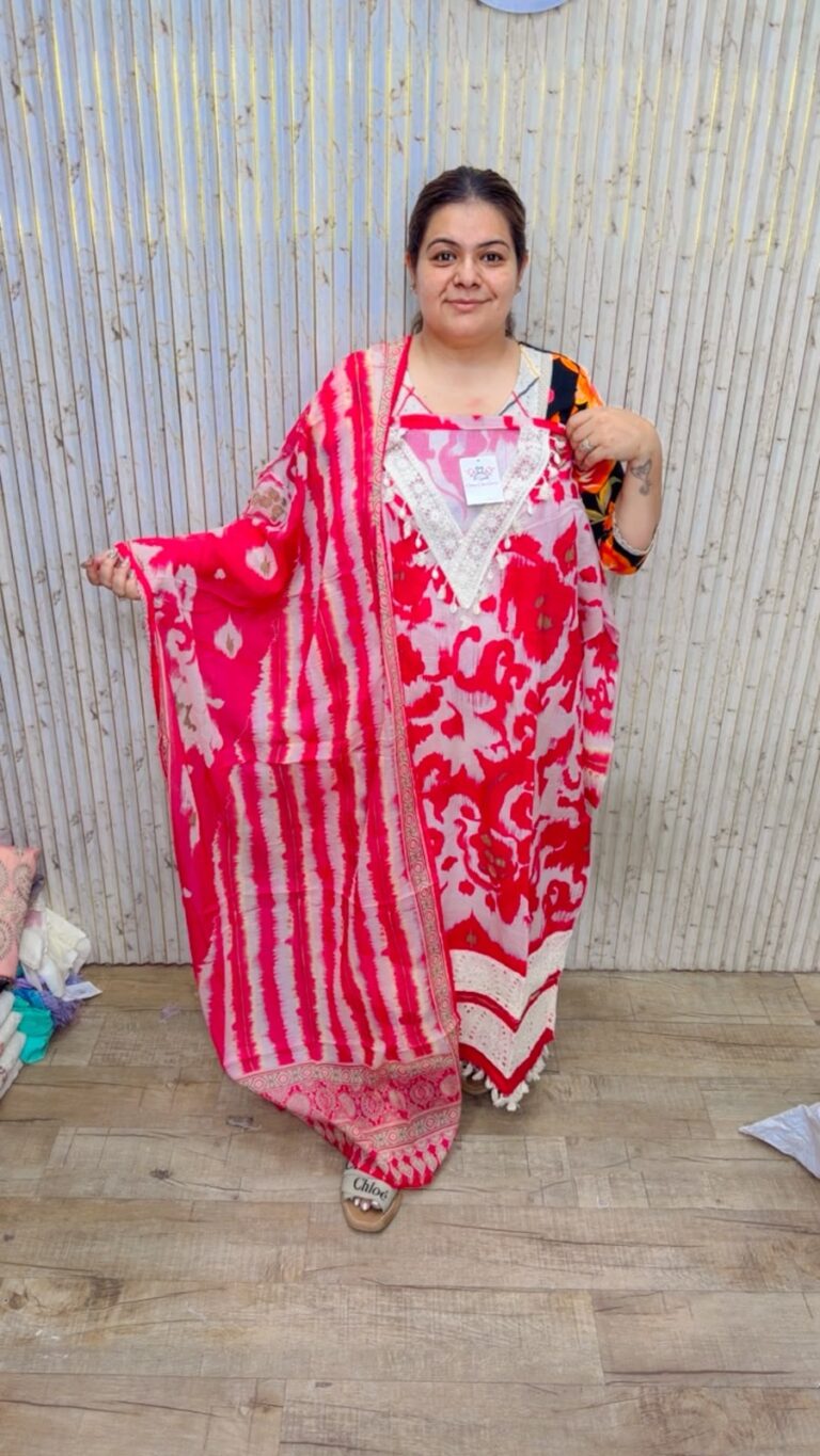 designer pure georgette polka suit ccc601