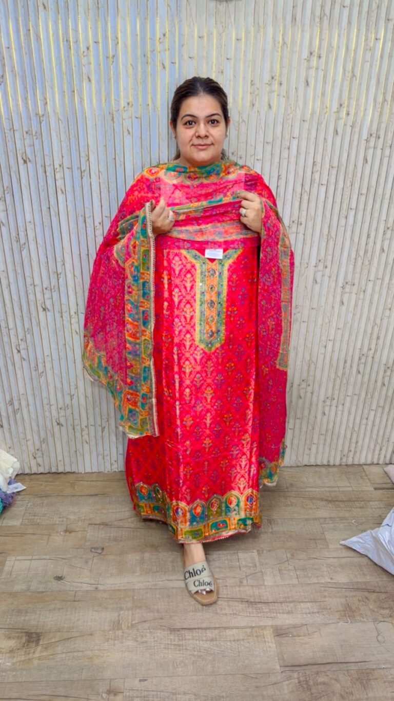 designer pure georgette polka suit ccc601
