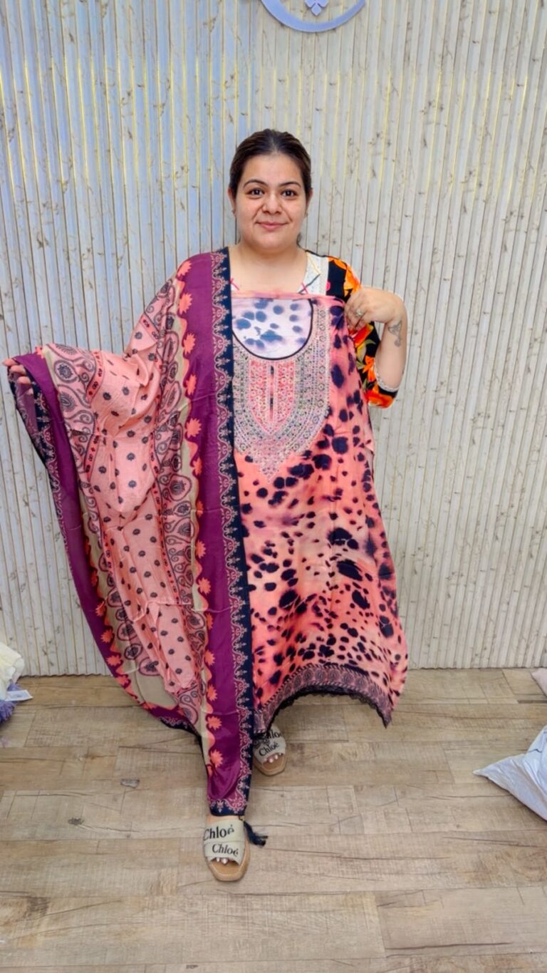 designer pure georgette polka suit ccc601