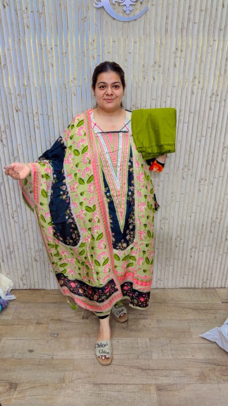 designer pure georgette polka suit ccc601
