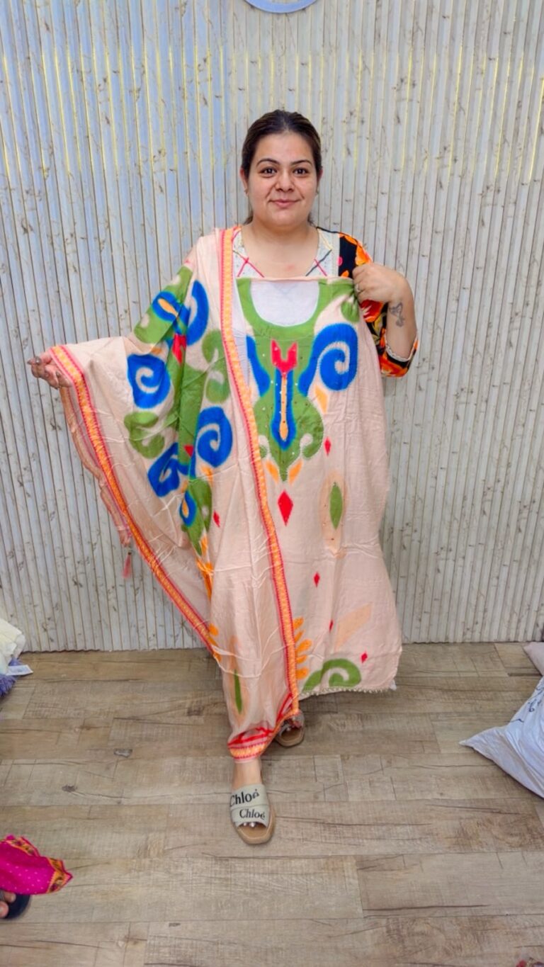 designer pure georgette polka suit ccc601