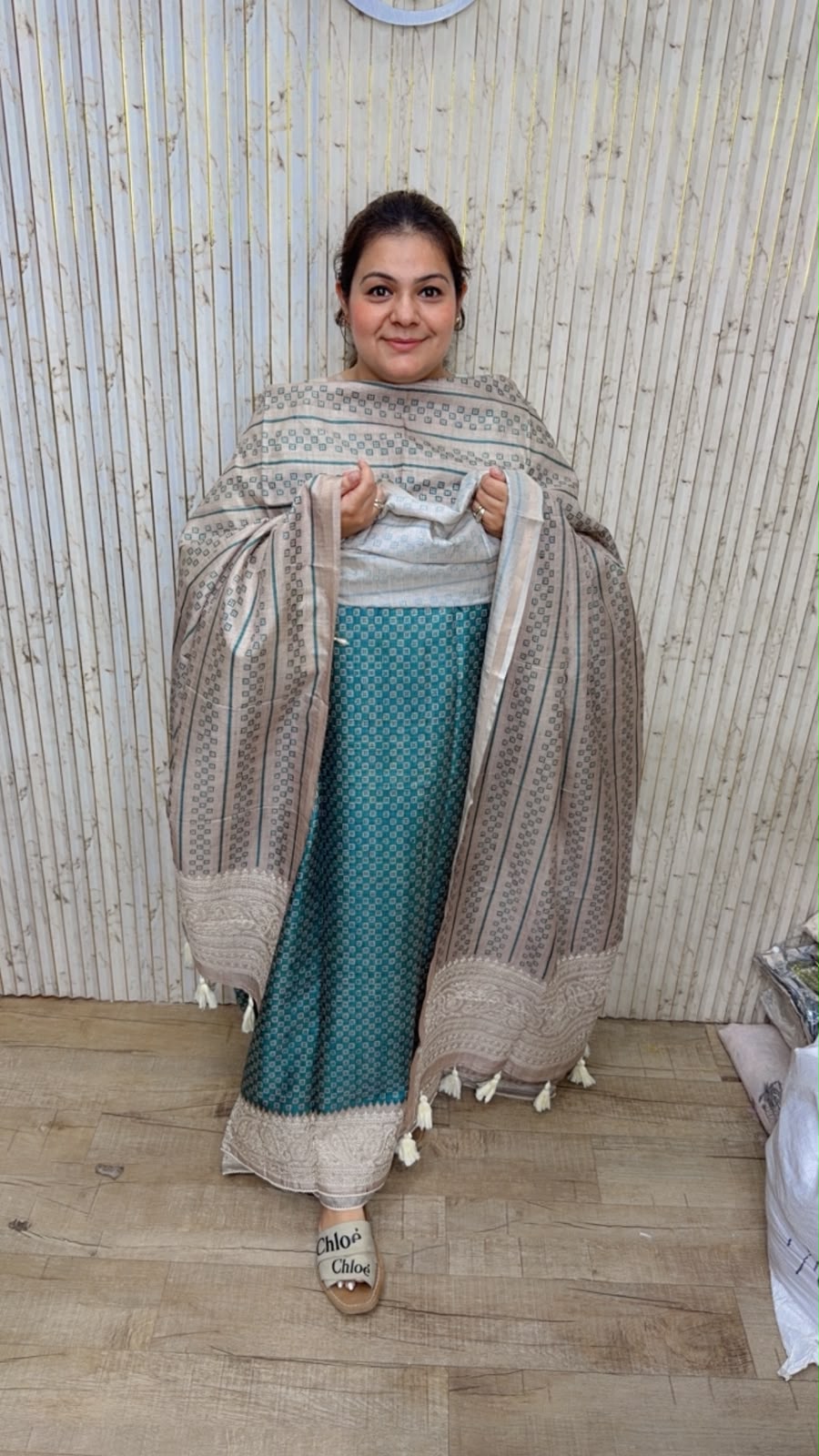 designer pure silk suit ccc622