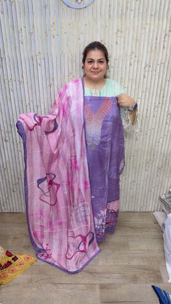 designer pure silk suit ccc622