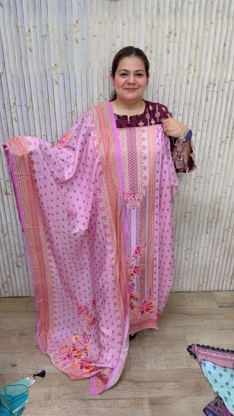 designer pure pakistani cotton stitched suit ccc642