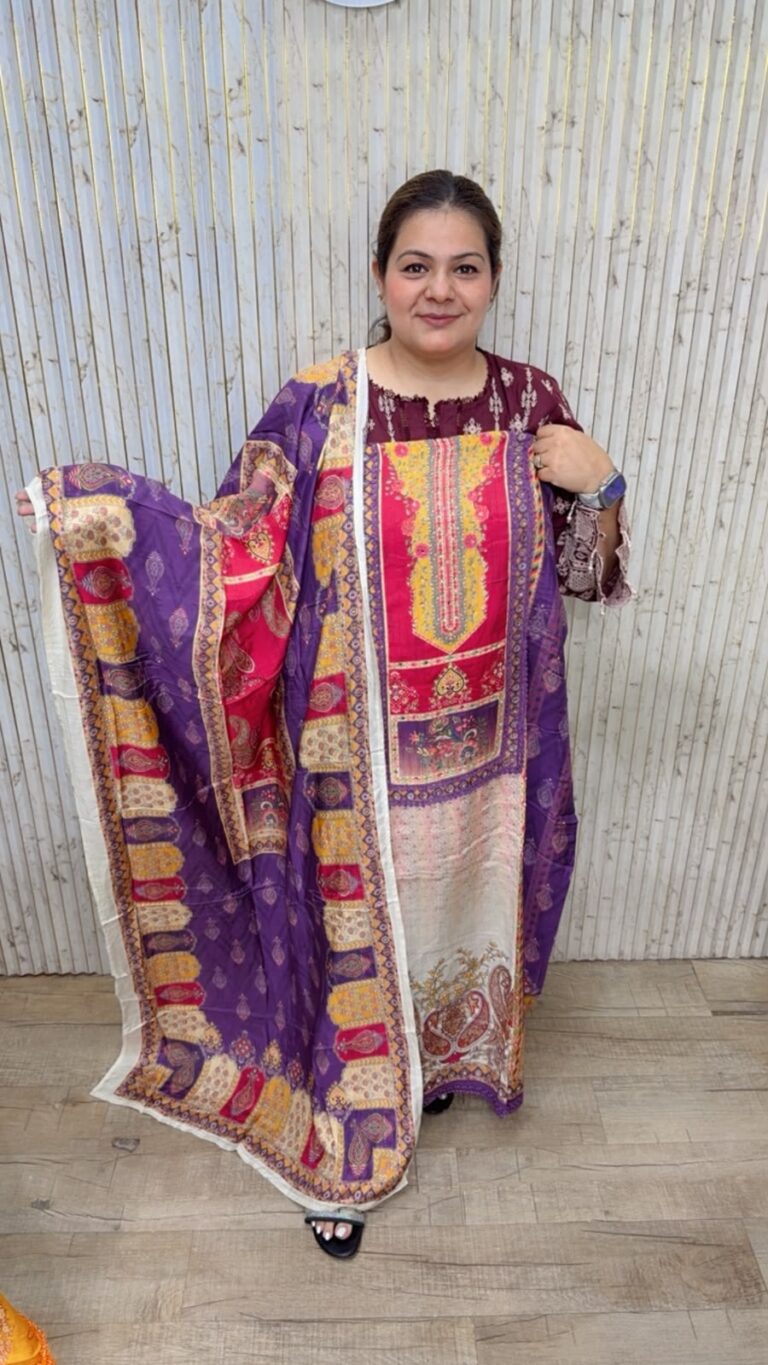 designer pure pakistani cotton stitched suit ccc642