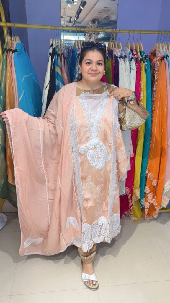 designer pure crush tissue suit