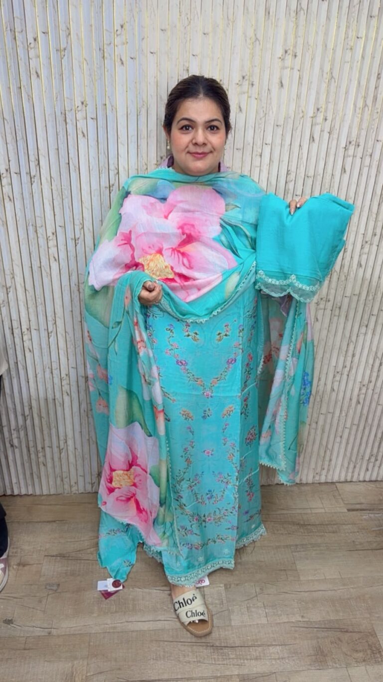 designer pure muslin cotton suit ccc686