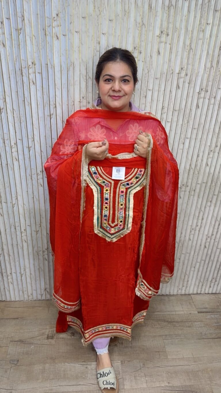 designer pure muslin cotton suit ccc686