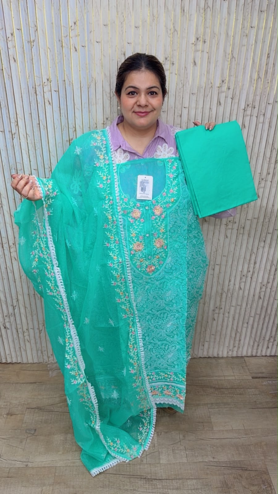 designer pure muslin cotton suit ccc686