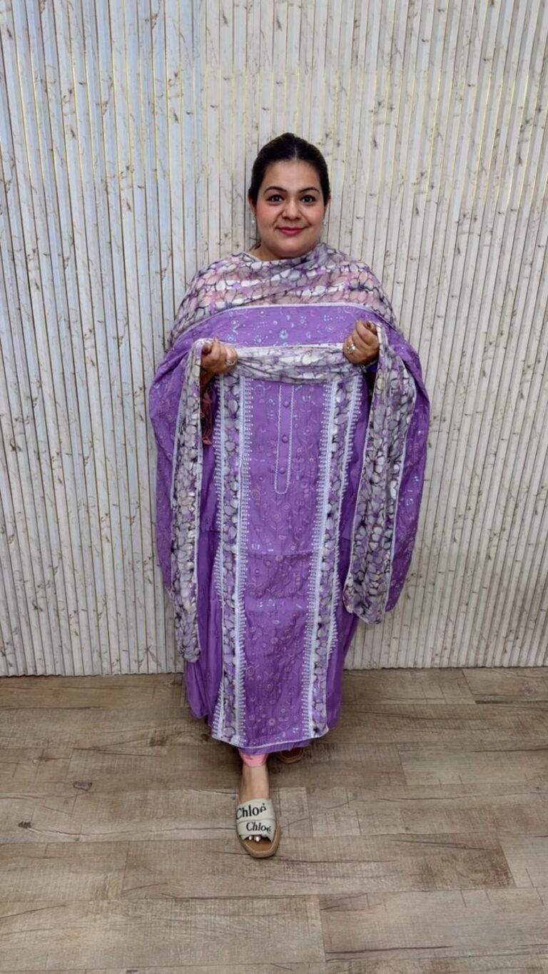 designer pure pakistani cotton silk stitched suit ccc696