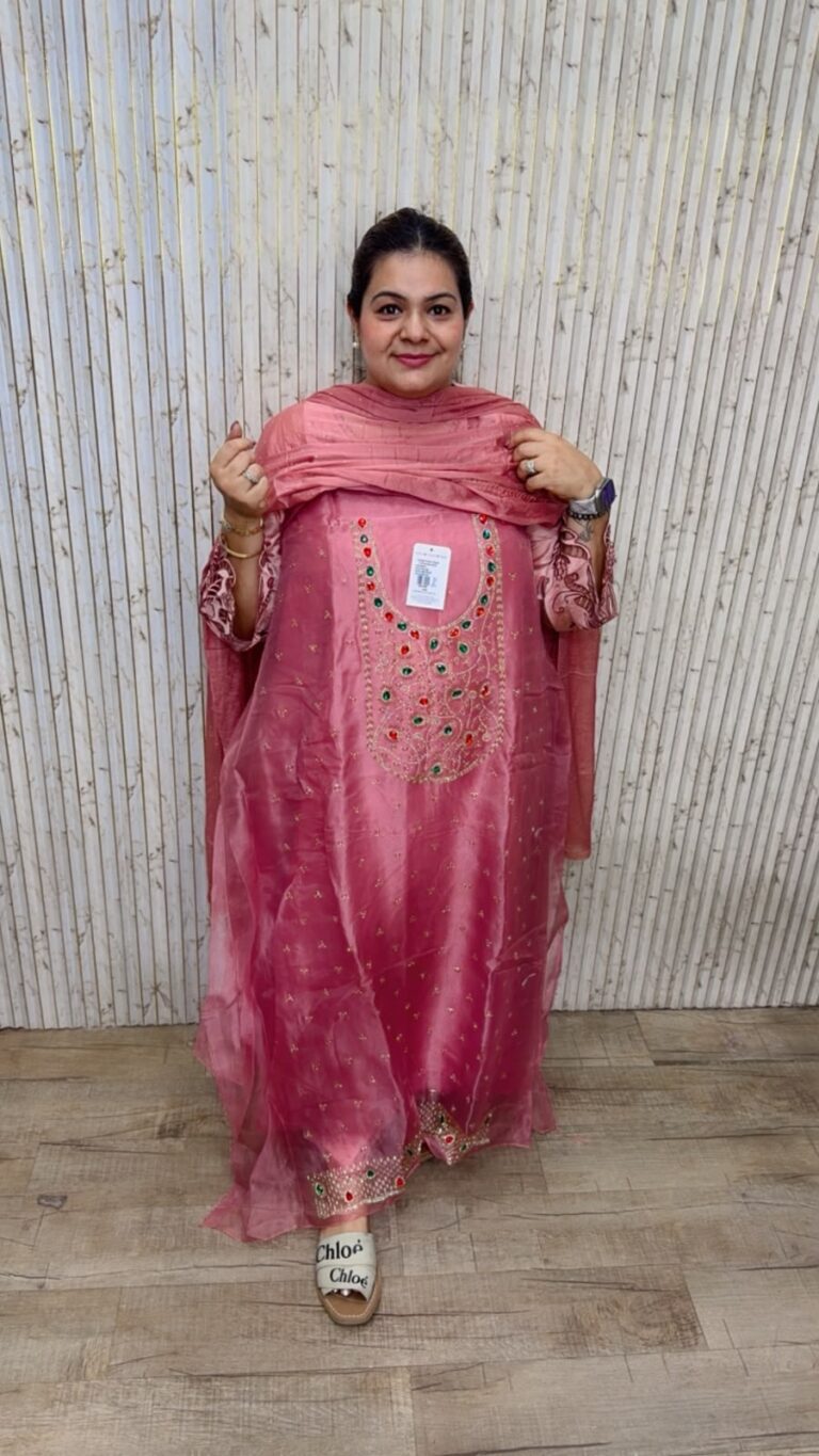 designer pure pakistani cotton silk stitched suit ccc696