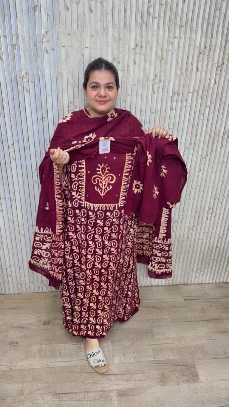 designer pure pakistani cotton silk stitched suit ccc696
