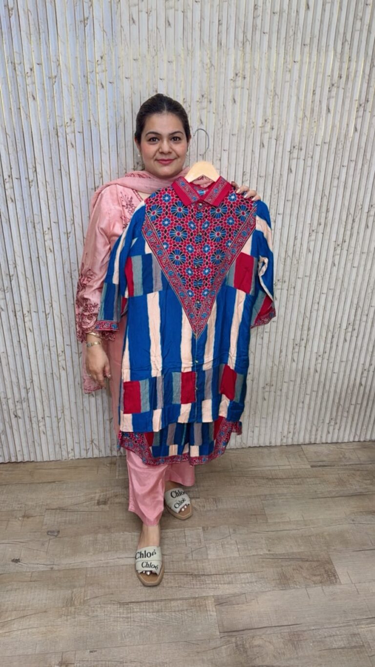 designer pure pakistani cotton silk stitched suit ccc696