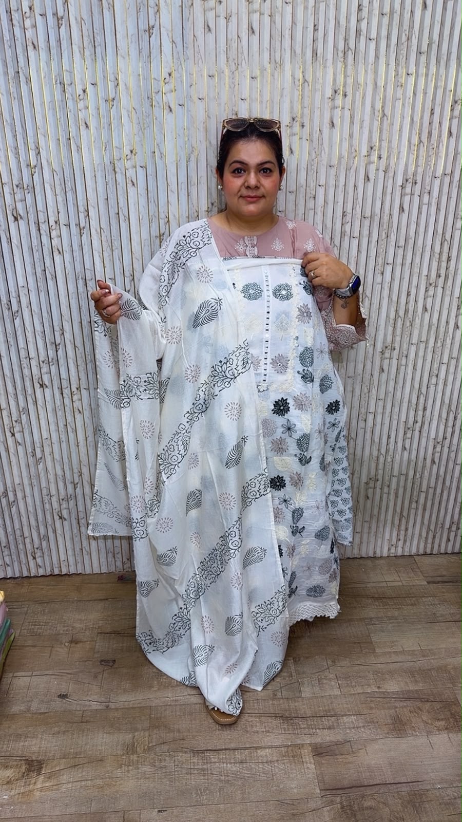 designer pure pakistani cotton suit ccc705