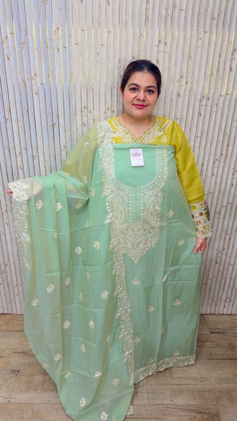 designer pure pakistani muslin suit ccc570