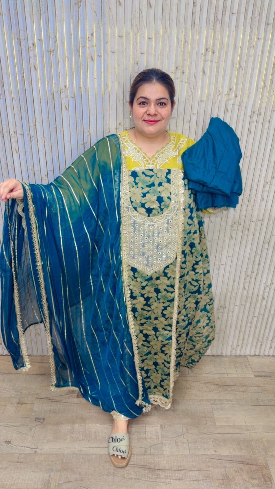 designer pure pakistani muslin suit ccc570