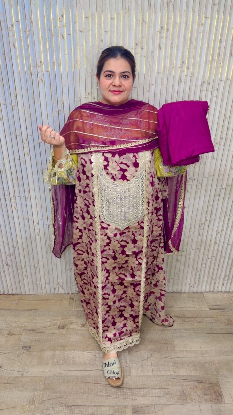 designer pure pakistani muslin suit ccc570