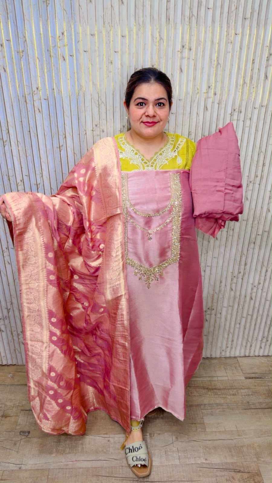 designer pure pakistani muslin suit ccc570