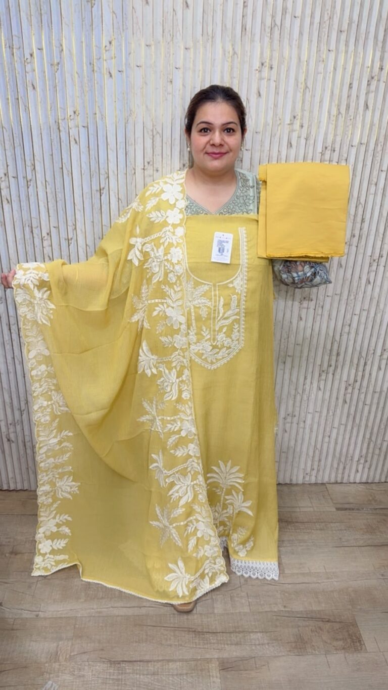 designer pure mal cotton crush suit ccc577