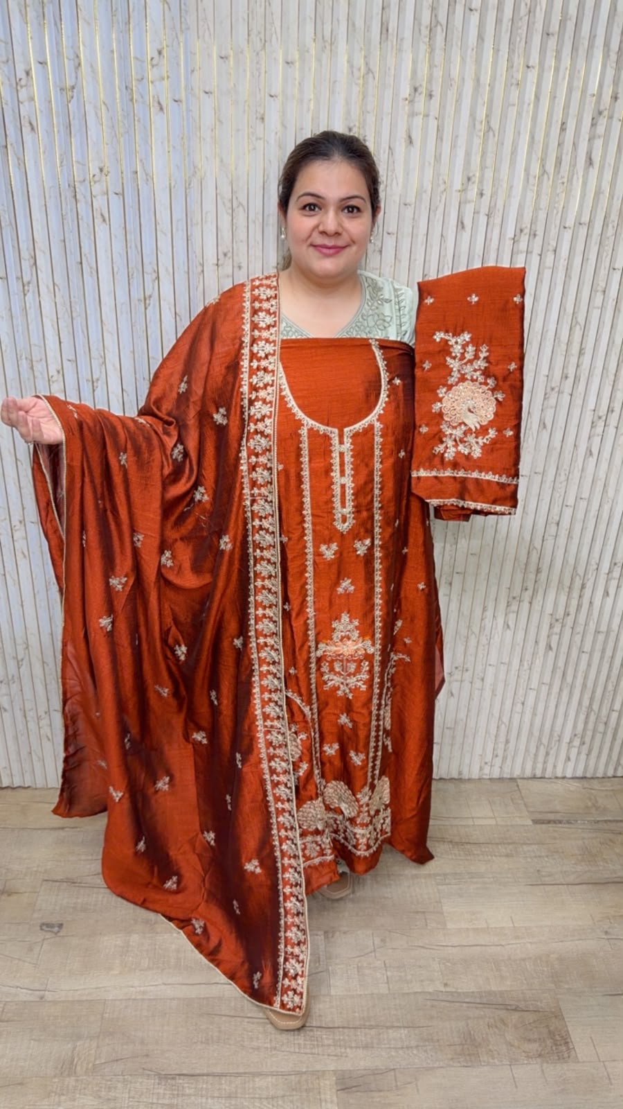 designer pure mal cotton crush suit ccc576