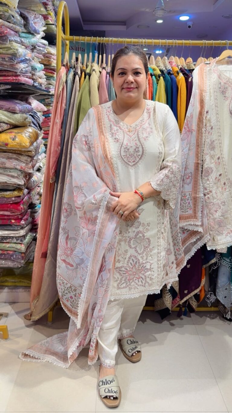 designer pure mal cotton crush suit ccc576