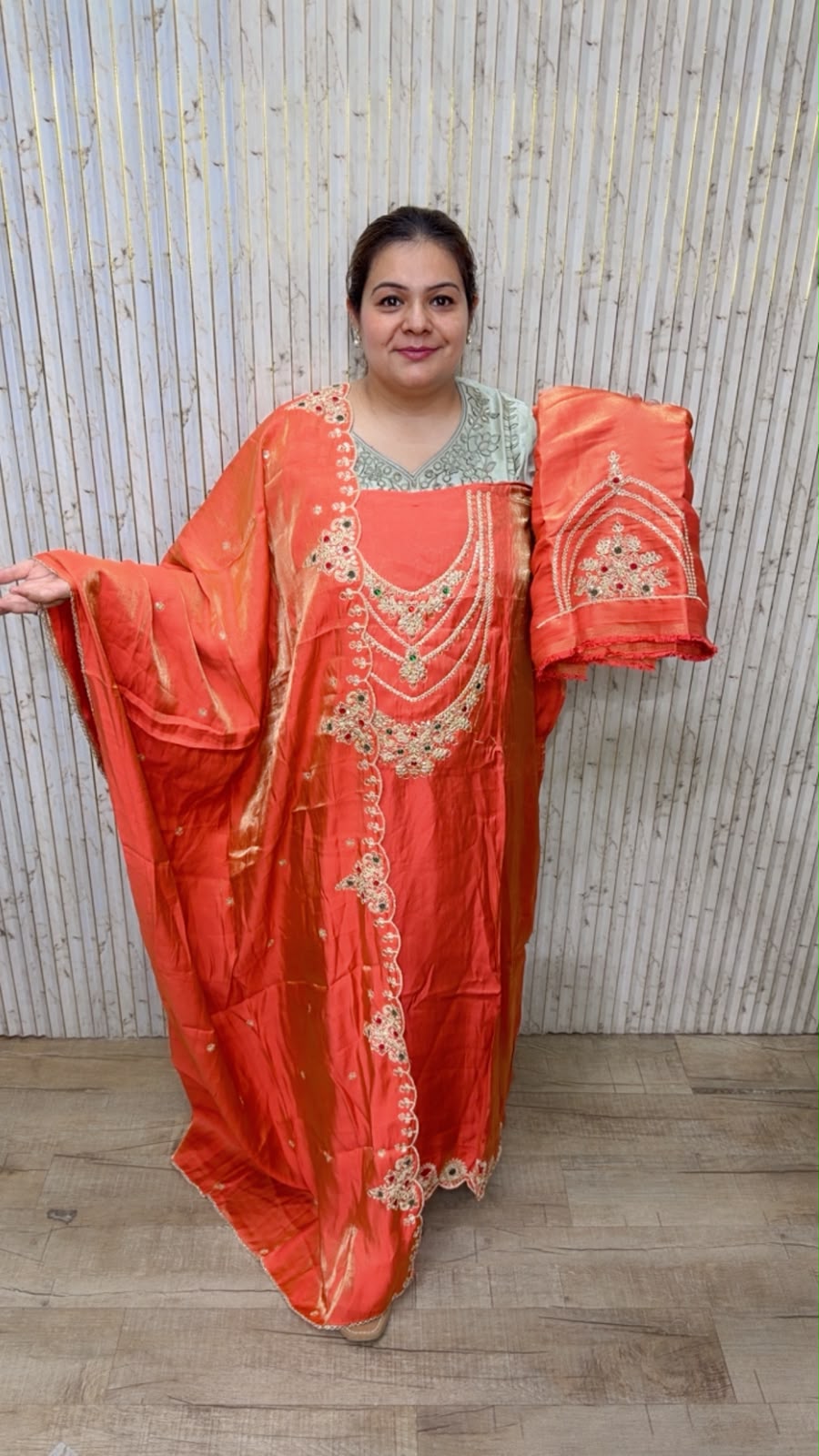 designer pure mal cotton crush suit ccc576