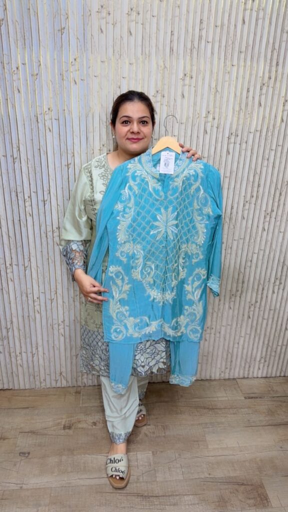 designer pure mal cotton crush suit ccc576