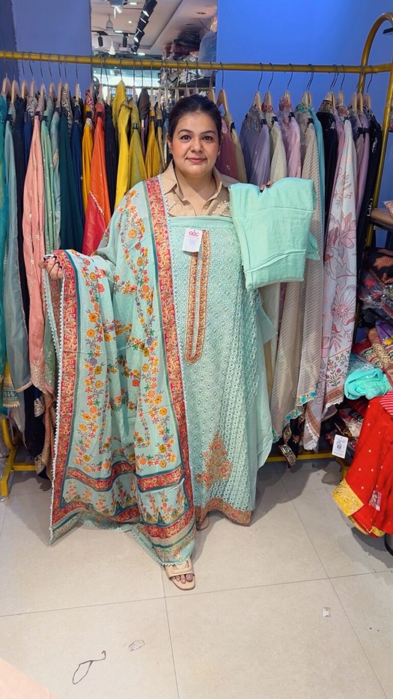 designer pure pakistani muslin suit ccc609