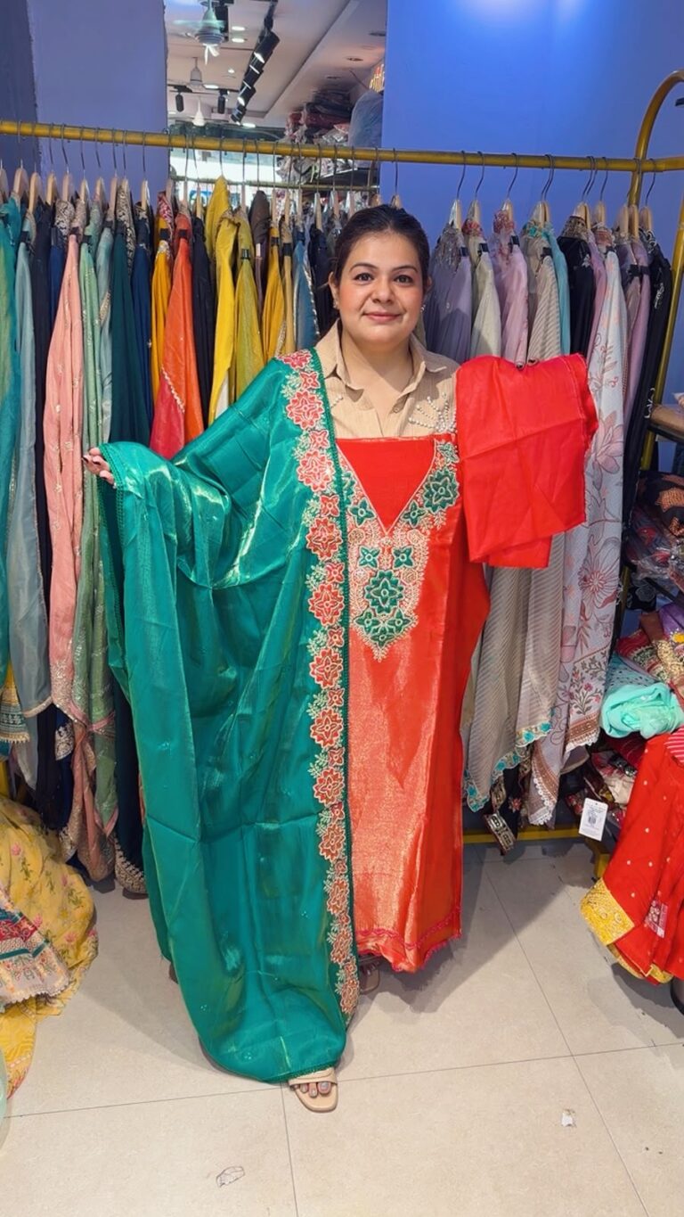designer pure pakistani muslin suit ccc609