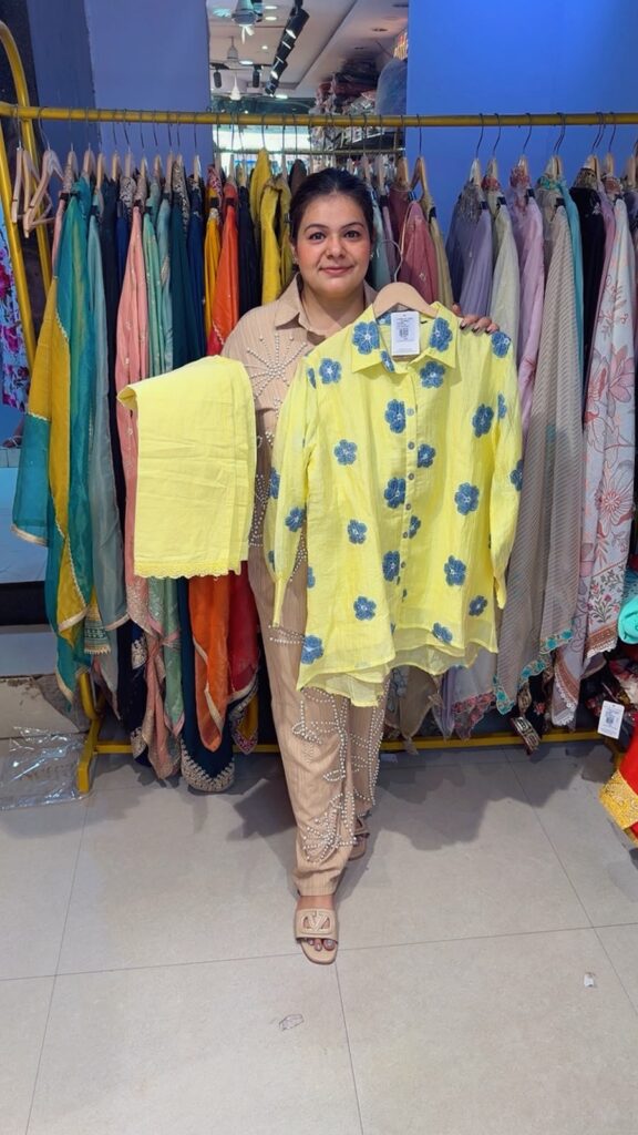designer pure pakistani muslin suit ccc609