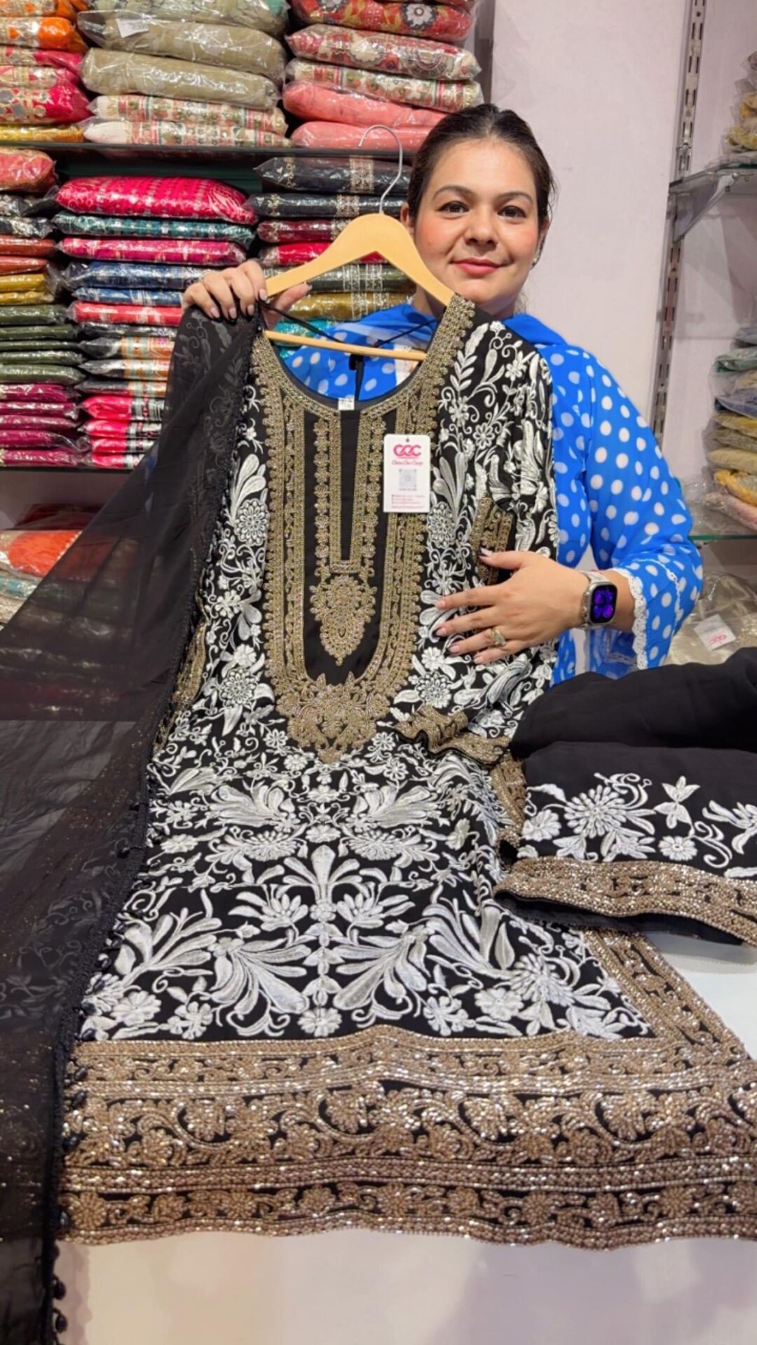 designer pure cotton with work suit ccc667