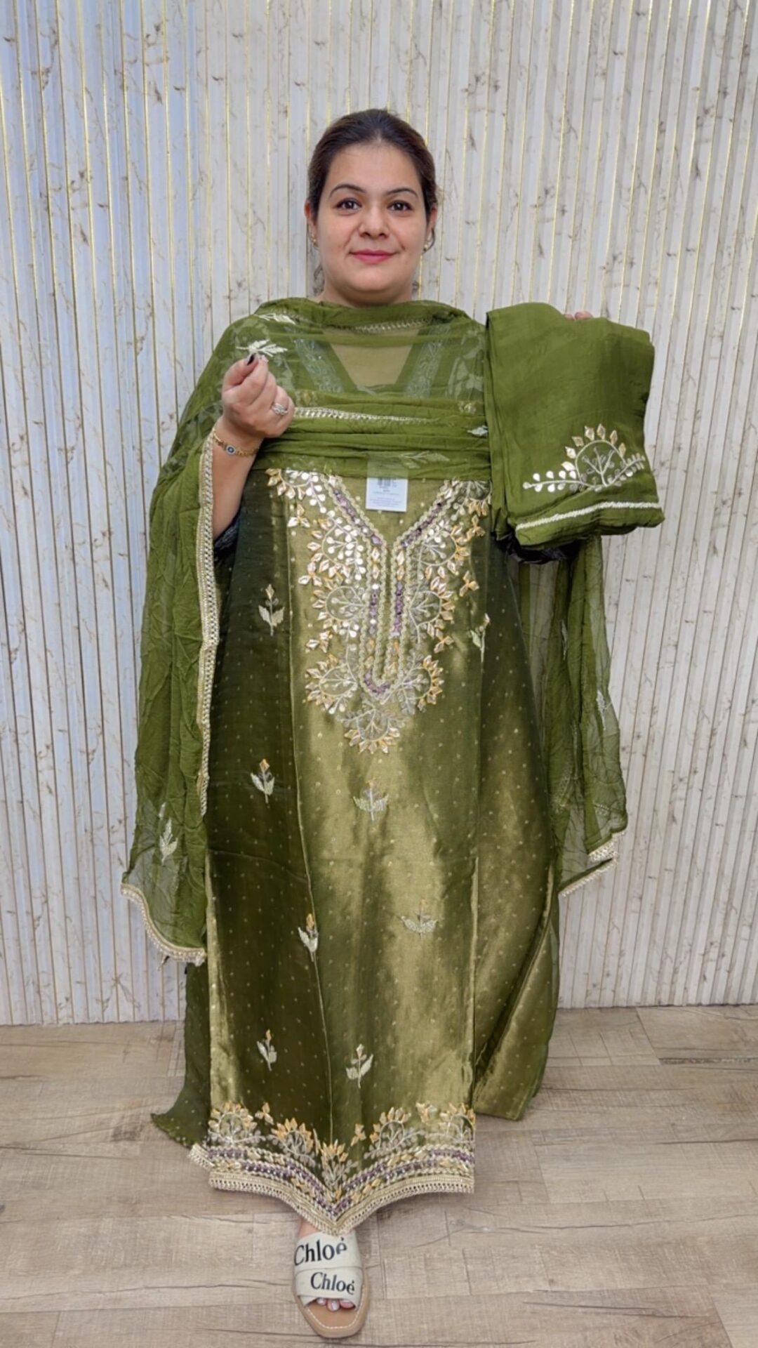 designer pure silk handwork suit ccc668