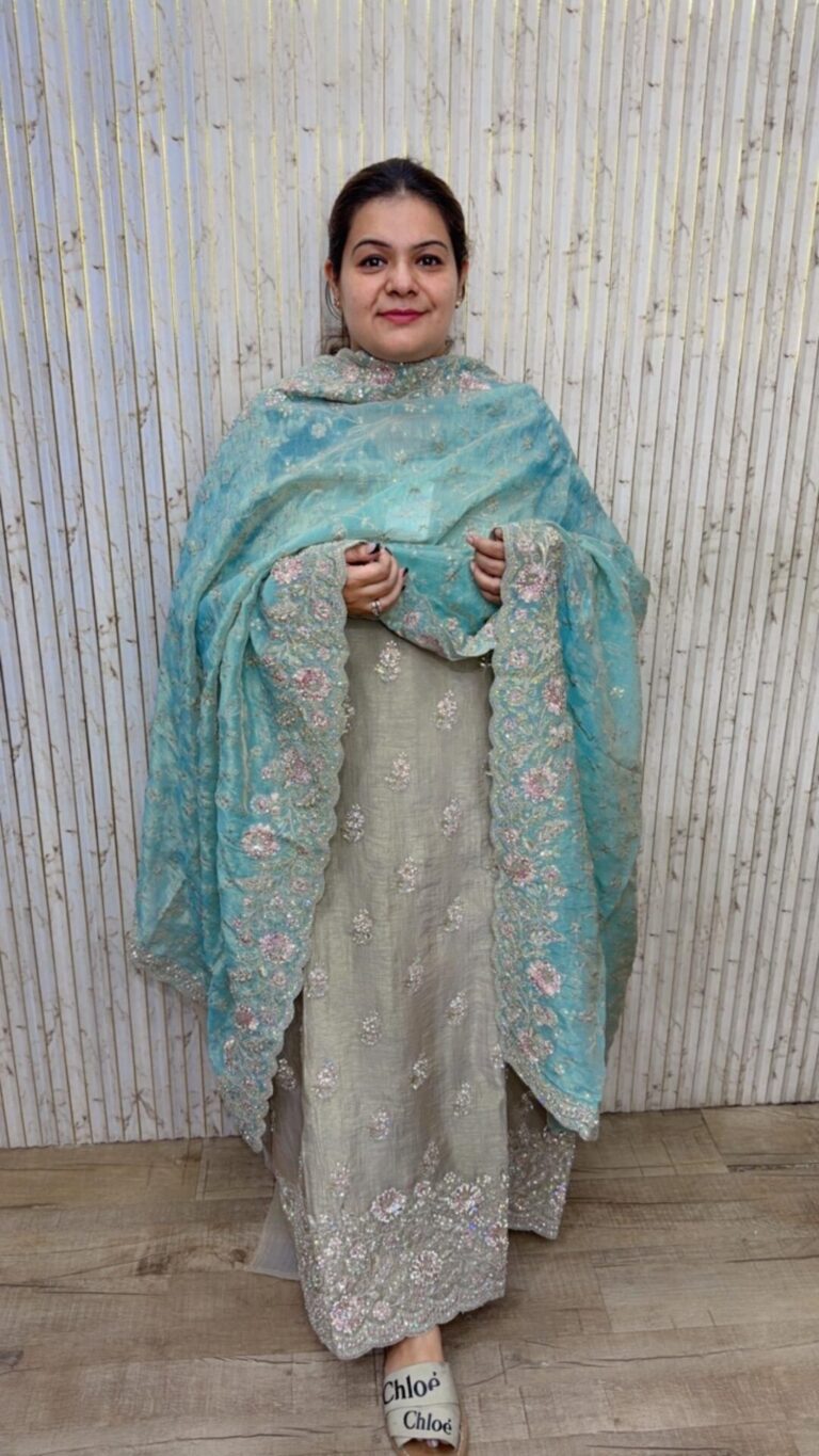 designer pure silk handwork suit ccc668