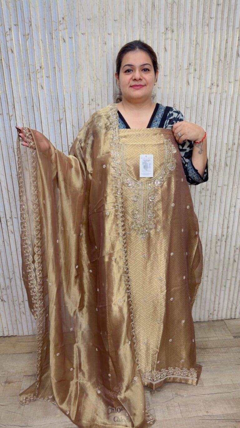 designer pure silk handwork suit ccc668