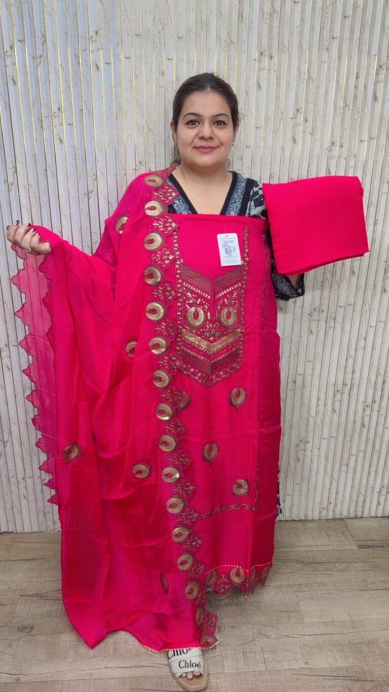 designer pure silk handwork suit ccc668