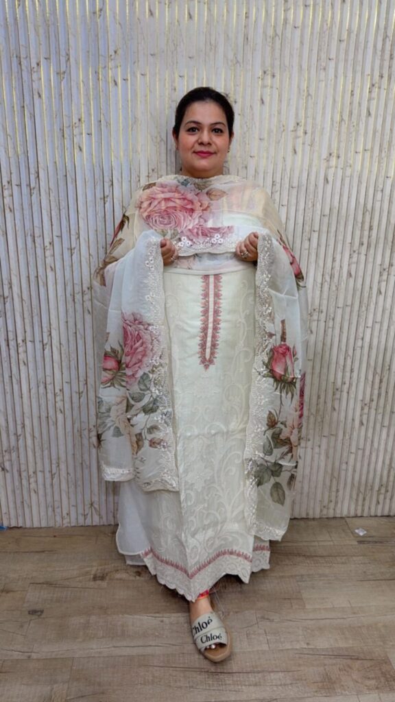 designer pure crush bandhej suit ccc090