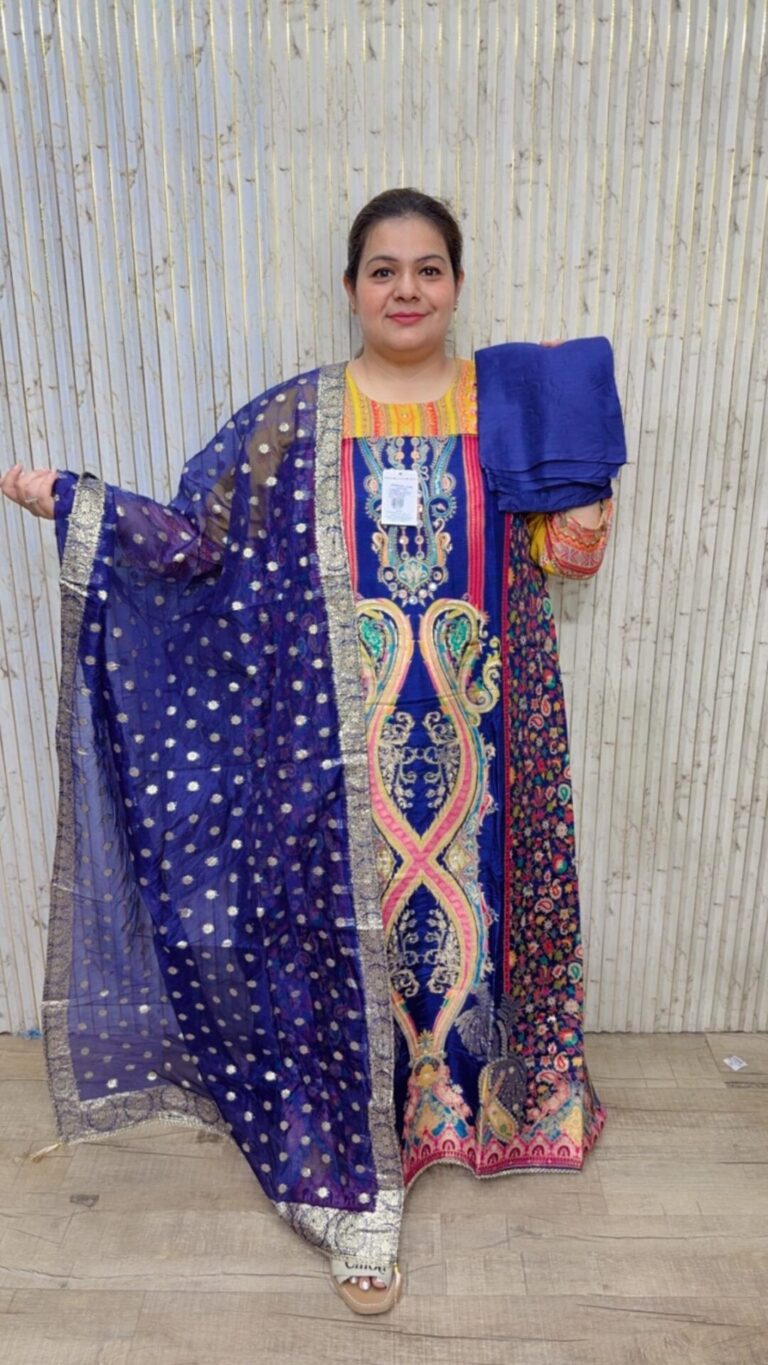 designer pure crush bandhej suit ccc090