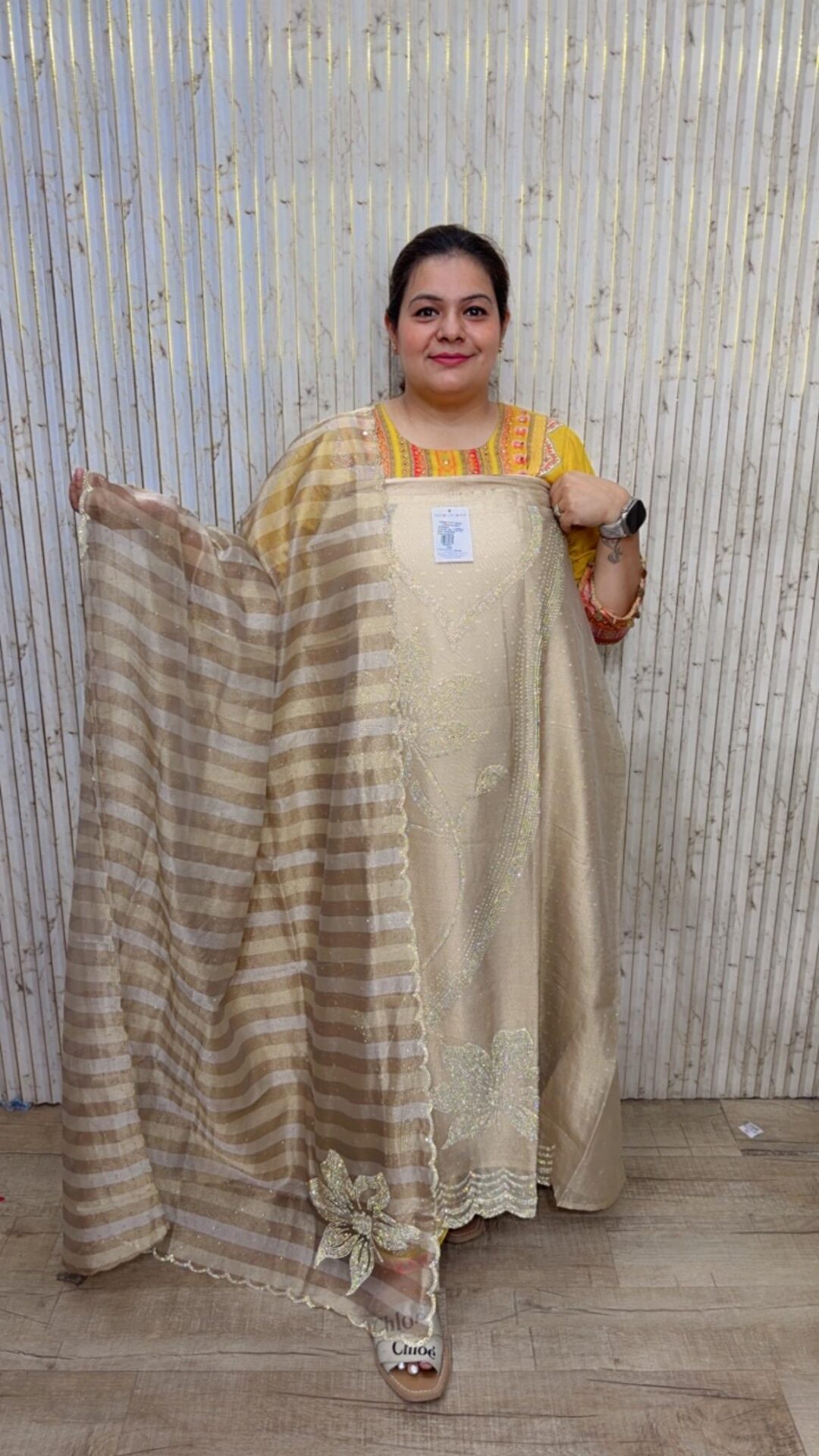 designer pure crush bandhej suit ccc090