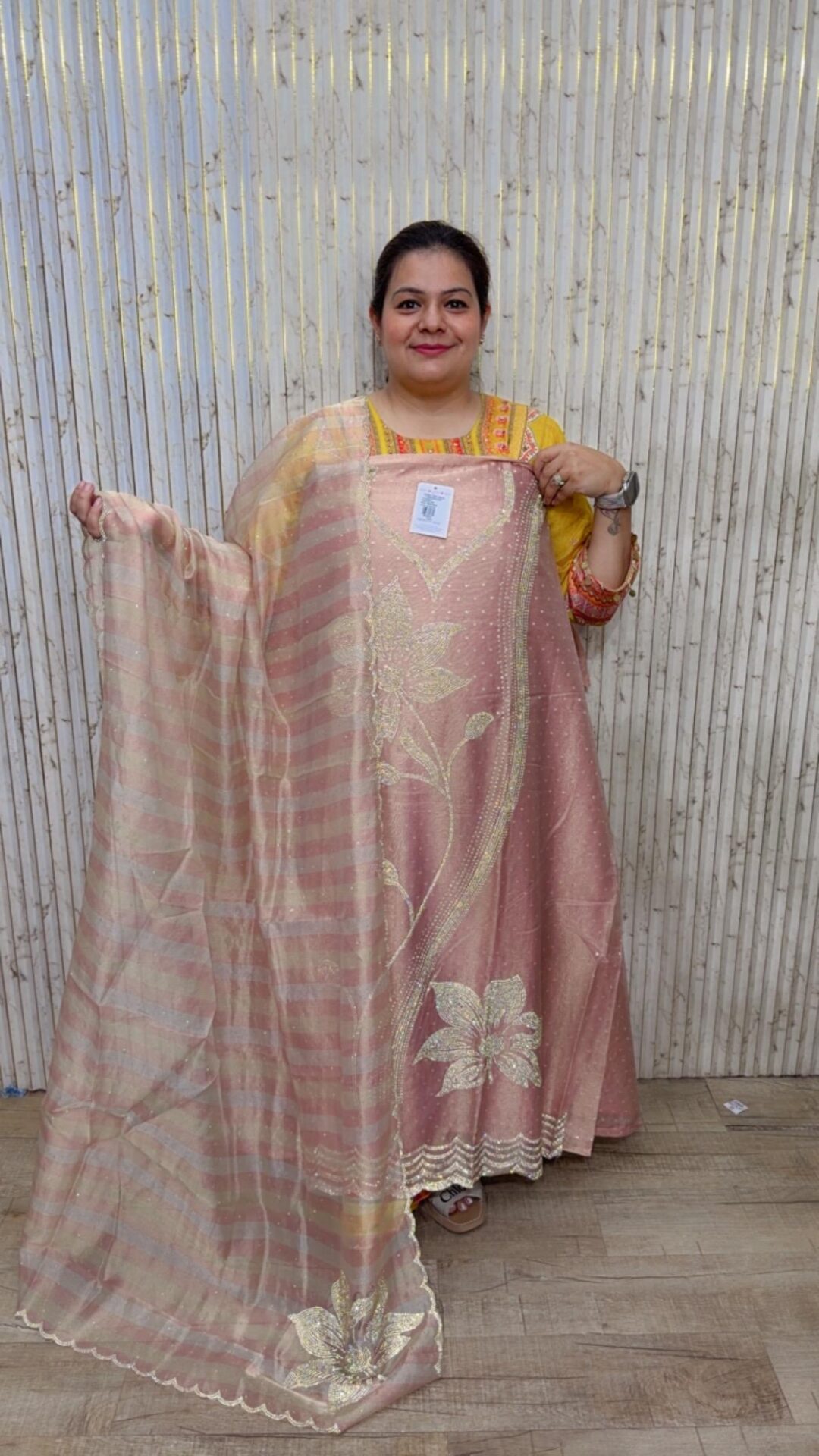 designer pure crush bandhej suit ccc090