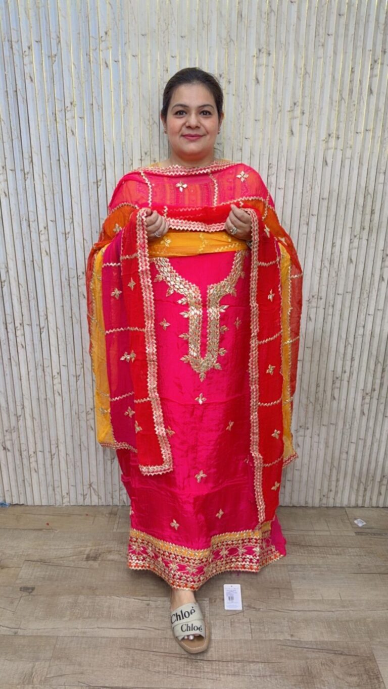 designer pure crush bandhej suit ccc090