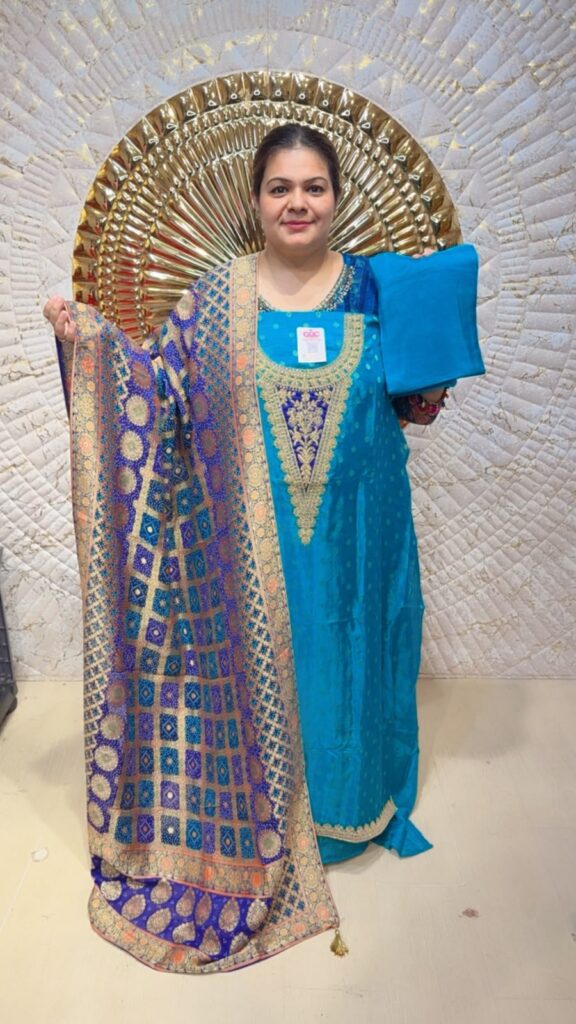 designer pure pashmina suit ccc119