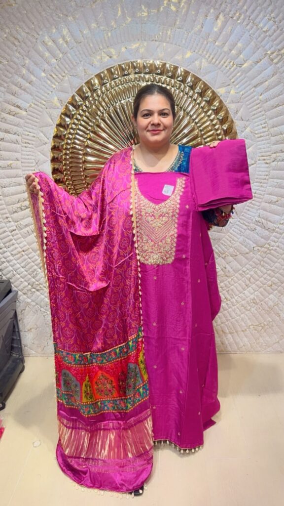 designer pure pashmina suit ccc119