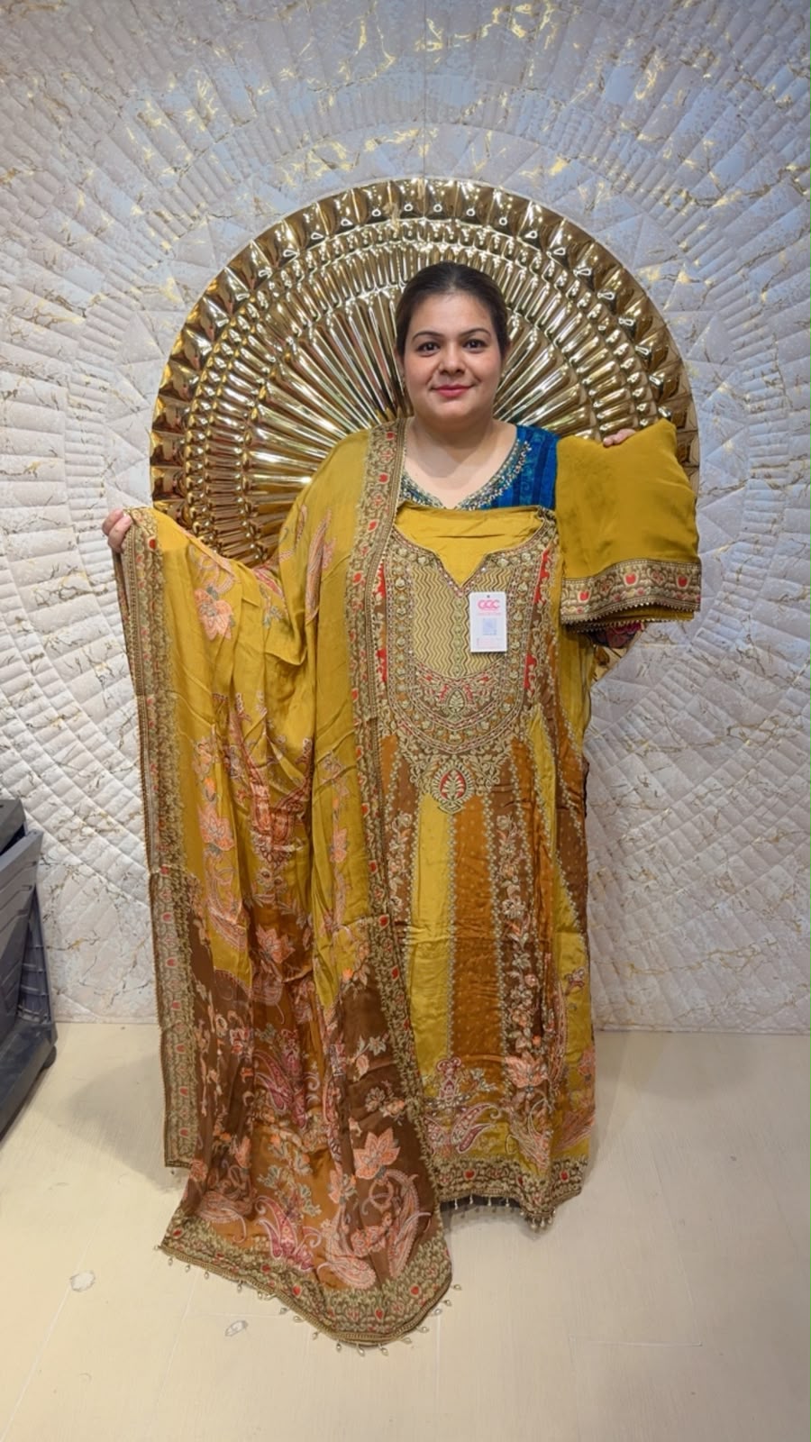 designer pure pashmina suit ccc119