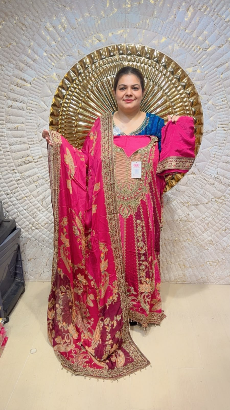 designer pure pashmina suit ccc119